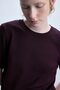 Regular Fit Crew Neck Claret Red Sweater D6272Ax25Au - 4