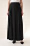 Frequent Pleated Detailed Skirt Black - 3