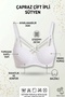 Silicone Unpadded Micro Cross Double String Bra