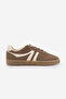 Women's Sneakers Lace-Up Flat Sole Sneakers Tiyone Taupe Suede - 3