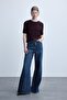 Regular Fit Crew Neck Claret Red Sweater D6272Ax25Au - 2