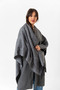 Double Sided Shoulder Shawl Poncho - 4