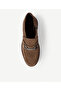 Buckle Suede Flat Boots - 4