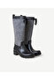 Tweed Patterned Rain Boots - 3