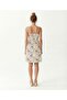 Straight V-Neck Strappy Dress - 5