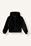 Girl's Double Sided Zipper Hooded Plush Coat C5493A824Wn - 8