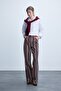 Straight Fit Pocketed Regular Waist Long Gabardine Trousers I8222Ax26Wn - 2