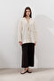 Linen Shirt with Wide Sleeves Vanilla - 3