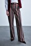 Straight Fit Pocketed Regular Waist Long Gabardine Trousers I8222Ax26Wn - 3