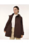 Wide Hooded Collar Long Sleeve Raincoat - 6
