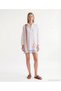 Straight Shirt Collar 3/4 Sleeve Dress - 2