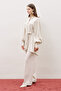 Jacquard Satin Shirt Vanilla - 4