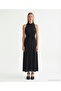 Slim Fit Shirt Collar Sleeveless Dress