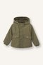 Windproof Hooded Zippered Coat with Snap Pockets and Plush Lining Baby Boy E8248A525Au - 4