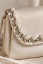 Elegant Stone-Striped Ribbon with Pearl Details (1 Meter) - 3