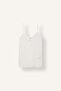 100% Cotton Lace Detailed Athlete Tank Top F6052Ax26Au - 6