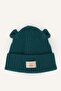 Woven Label Ear-Trimmed Knitwear Beanie for Baby Boy C8595A526Wn - 3