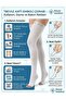 Megev Postoperative Socks Above Knee Anti-Emboli White Color - Postoperative Leg Circulation Support Socks