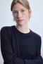 Regular Fit Crew Neck Navy Blue Cardigan D6282Ax26Au - 3