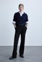 Regular Fit Polo Collar Knitwear Wool Blend Sweater F0405Ax25Wn - 2