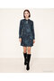 A Form Shirt Collar Long Sleeve Dress