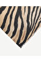 Zebra Patterned Wool Shawl - 2