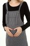Myra6300 Winter Houndstooth Pattern Maternity Gilet Dress -Black - 4