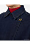 Denim Wide Shirt Collar 3/4 Sleeve Jacket - 6