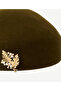 Brooch Detailed Wool Hat - 2