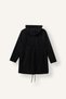 Regular Fit Hooded Lace-Up Waist Zippered Raincoat H6973Ax26Wn - 7