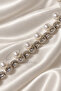 Elegant Stone-Striped Ribbon with Pearl Details (1 Meter) - 2