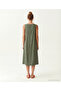 Relaxed Fit Crew Neck Sleeveless Dress - 5