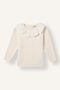 Scalloped Detailed Crew Neck Hair Knit Sweater Baby Girl I7483A526Au - 4
