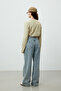 Cotton Long Sleeve Fit T-Shirt - Stone - 6