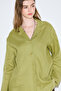 Linen Wide Sleeve Shirt Apple Green - 6