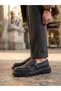 Ba0242 Classic High Black Sole Men's Shoes with Buckle - 6