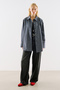 Collection Yakali Basic Shirt Blue Plaid