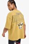 Nba Chicago Bulls Licensed Oversized Crew Neck Short Sleeve Light Khaki T-Shirt E0347Ax25Sp - 4