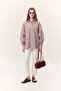 Shirt with Wide Sleeves Detail Lila