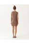 Straight Halter Neck Sleeveless Dress - 5