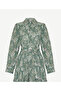 Loose Shirt Collar Long Sleeve Dress - 7