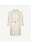 Long Sleeve Belted Short Shirt Dress - 4