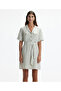 Jacket Collar Short Sleeve Dress