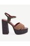 Retro Fabric Platform Shoes - 2