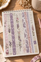 Strip Sticker Pad 12 Sheets Bullet Journal, Scrapbook Strip Sticker Pad - 4