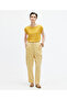 Straight Cut Cargo Pants with Crease Detail