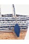 Jute Bag with Denim Detail - 4