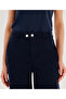 High Waist Comfortable Fit Pants with Belt Detail - 3