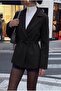 Black Tie-Detail Relaxed Fit Cashmere Cardigan/Jacket - 3