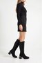 Women's Black Suede Diving Fabric and Metal Heeled Thick Heel Boots – Super Flexible Stylish Winter Boots - 6